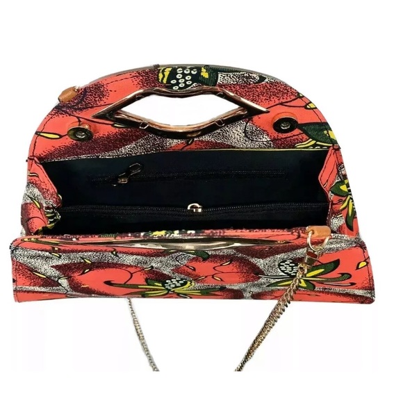 African Wax Print Purse Crossbody Bag Handmade - Picture 7 of 7